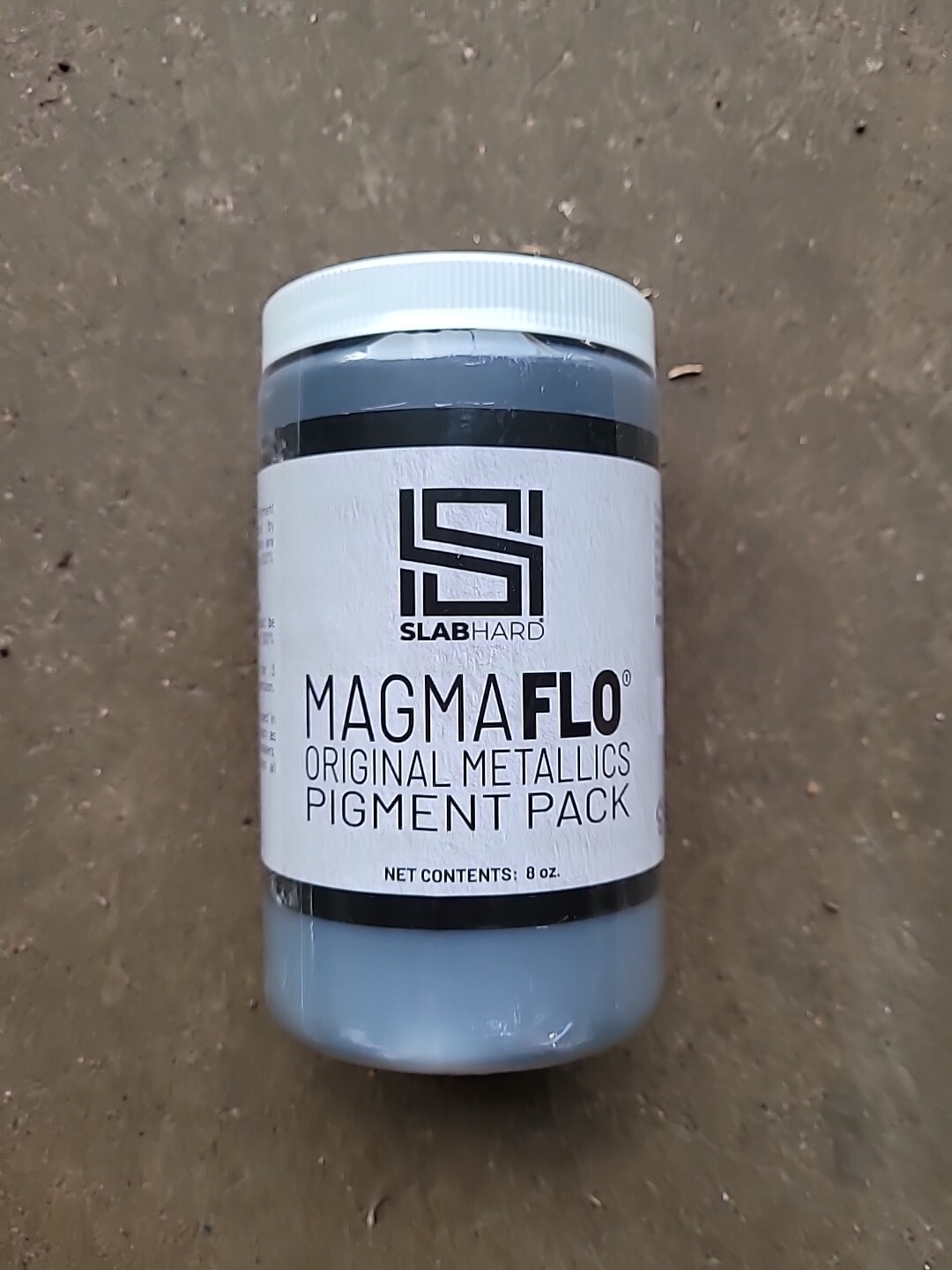 Slabhard Magmaflo Metallic Pigment Epoxy Coat 8oz 150 sq. ft. Color Stainless