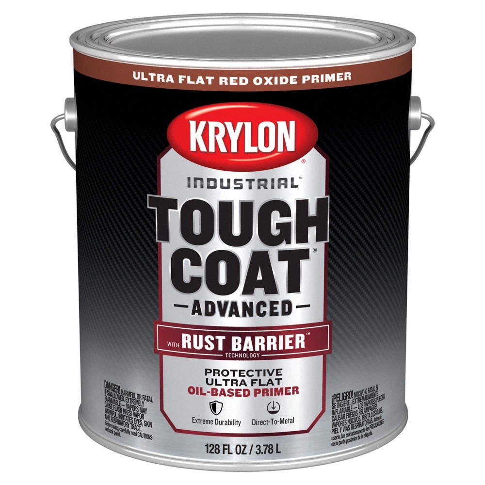 KRYLON K00691008 Primer,Flat Sheen,1 gal,Base Solvent 810RY1