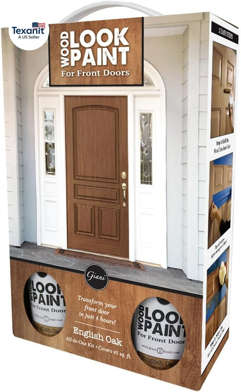 Wood Look Paint Kit for Front & Interior Doors (English Oak)