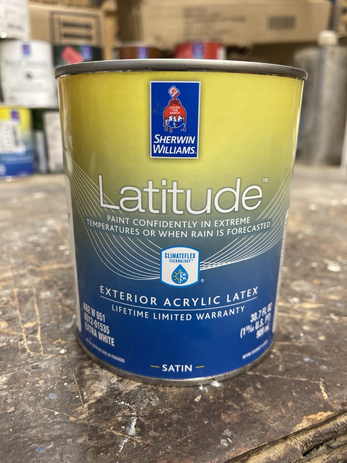 Qt Sherwin Williams Latitude /Custom Chanel Gray/ Exterior Satin Acrylic Paint