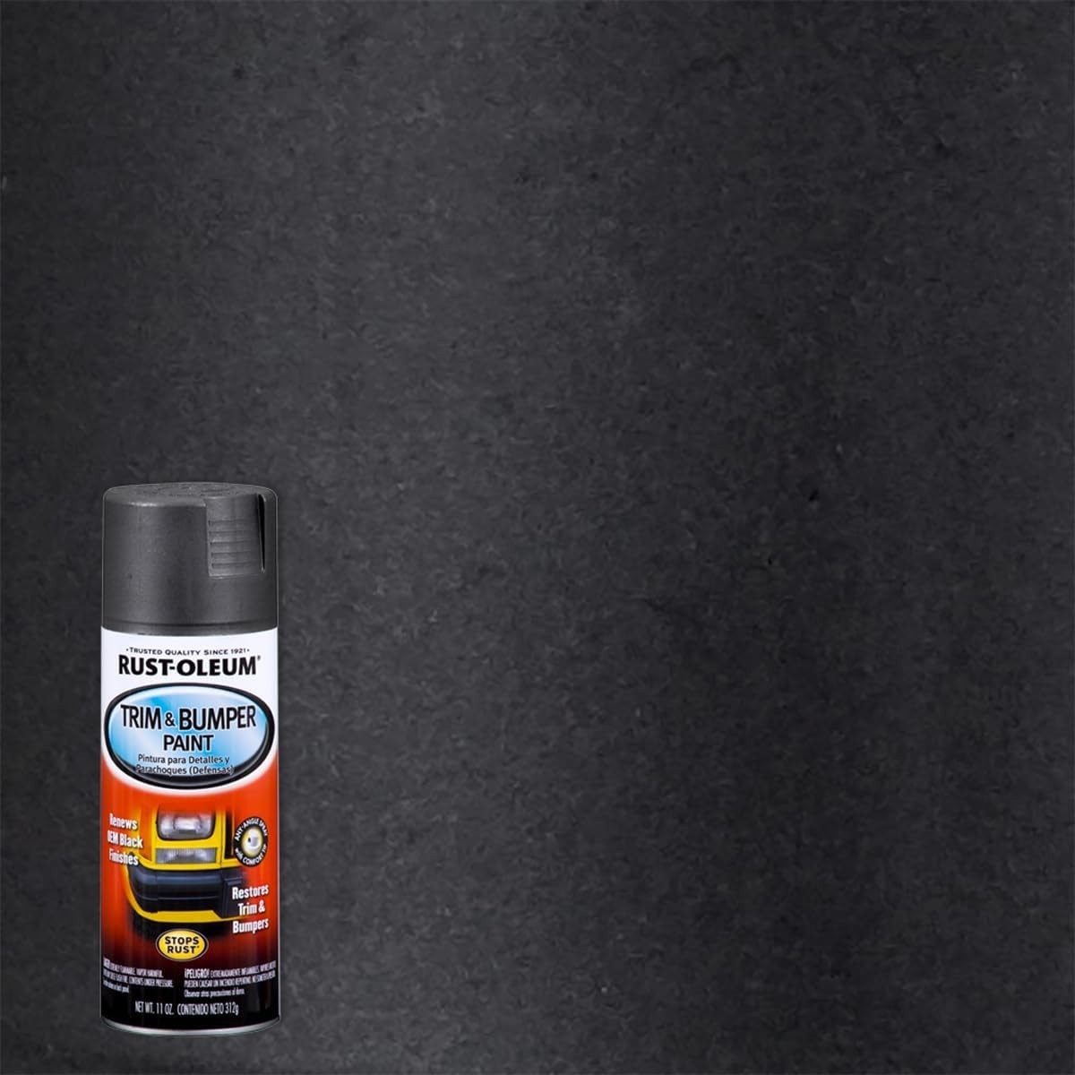Rust-Oleum 251574 Automotive Trim & Bumper Spray Paint, 11 oz, Black
