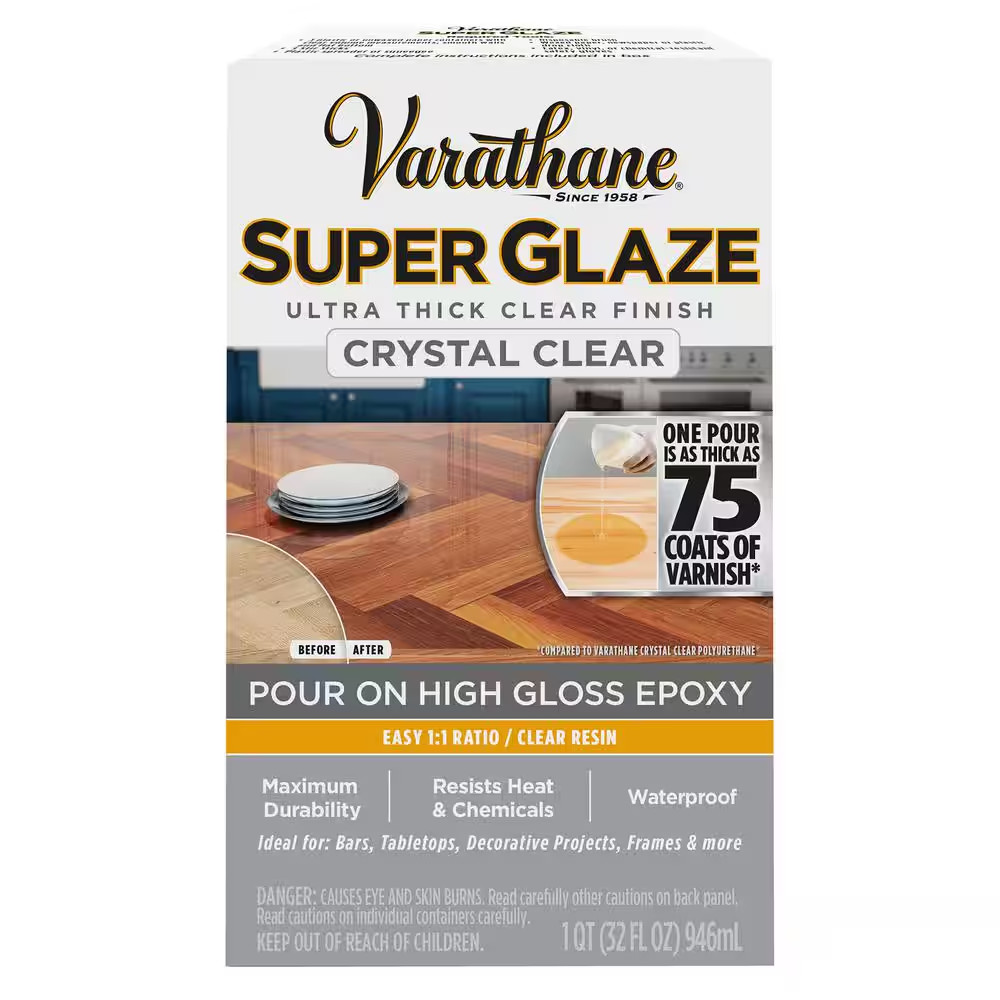 1 Qt. Gloss Super Glaze Interior Finish and Preservative (3 Pack) Free Shipping