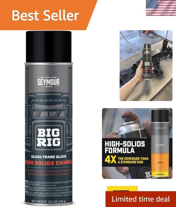 Professional 16oz Gloss Frame Black Aerosol Spray – Ultimate Protection Coating