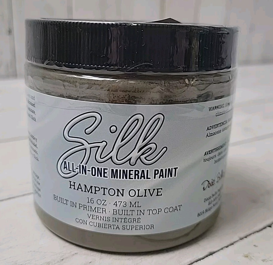 Dixie Belle Silk Paint All In One Mineral Paint HAMPTON OLIVE 16 oz.