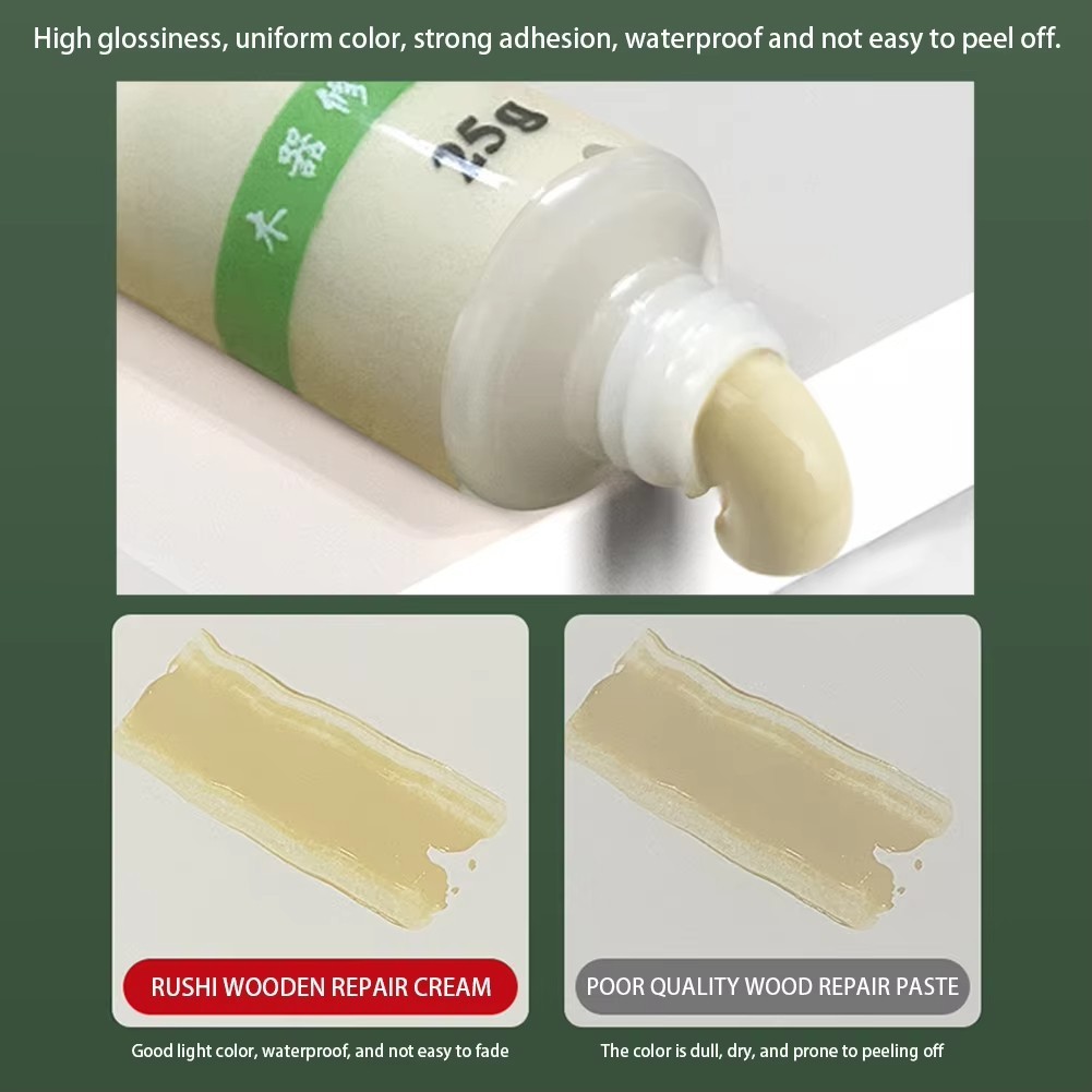 Wood Repair Paste Scratch Remover Furniture Floor Cabinet Touch Up Wax 25g