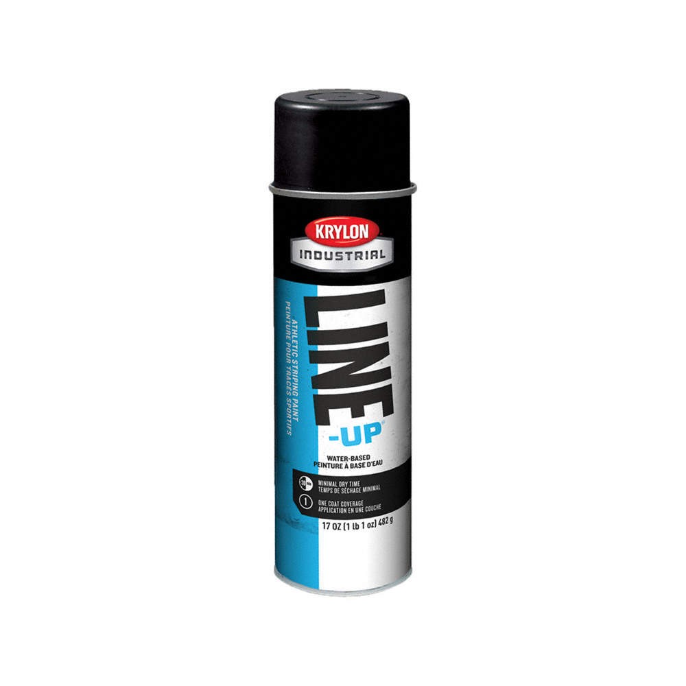KRYLON INDUSTRIAL K00832008 Striping Paint,20 oz,Athletic Black 54TH35