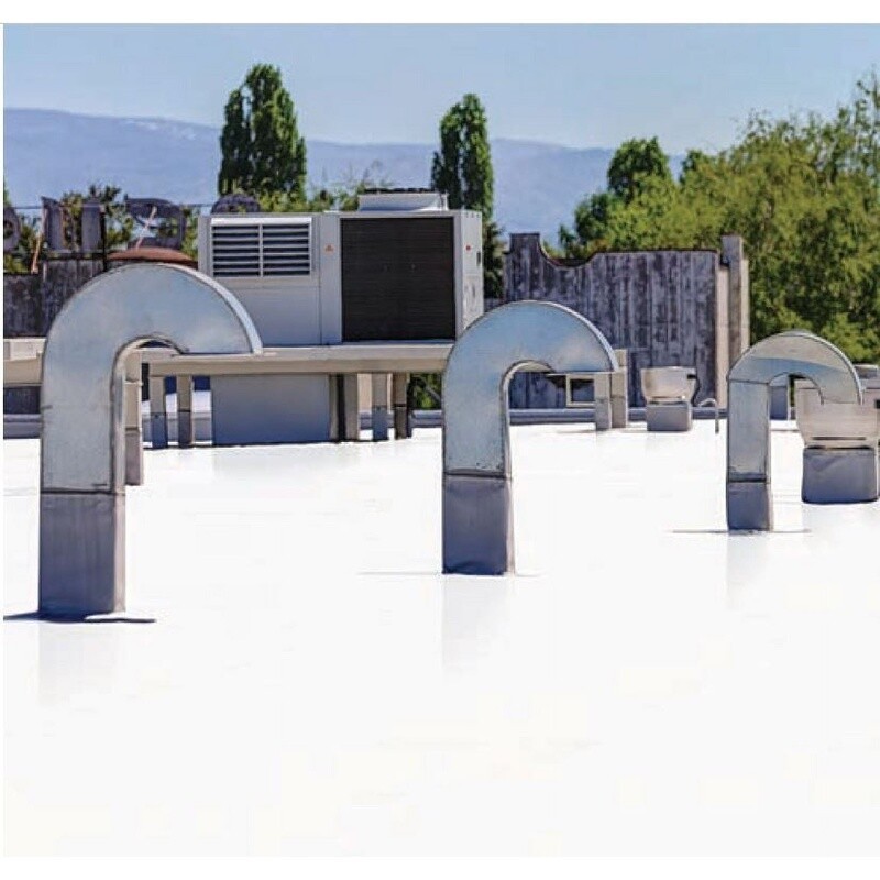 White Elastomeric Roof Coating Use for Metal Roofs Modified Bitumen 1 Gallon