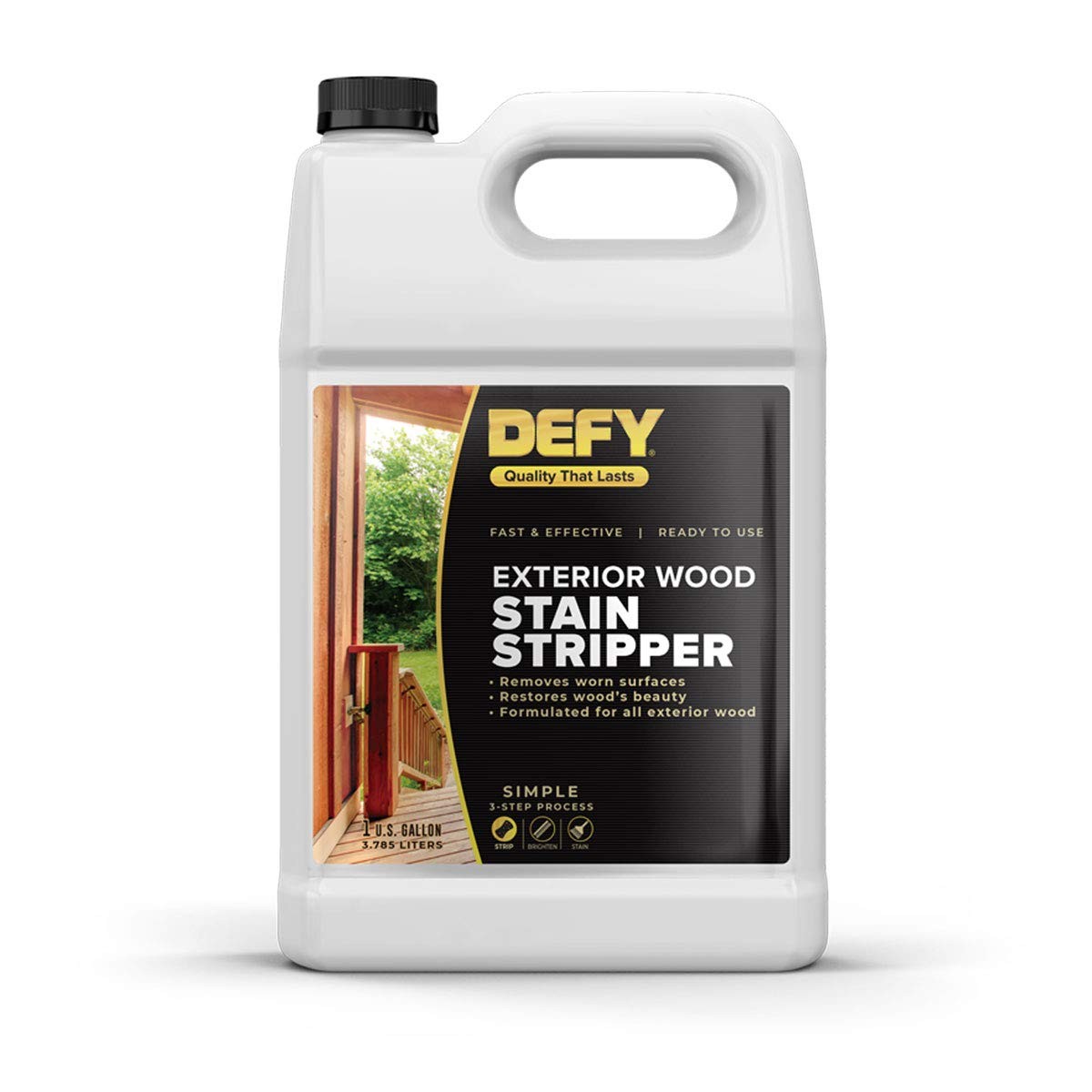 Exterior Wood Stain Stripper 1 Gallon Deck Fence Paint Remover