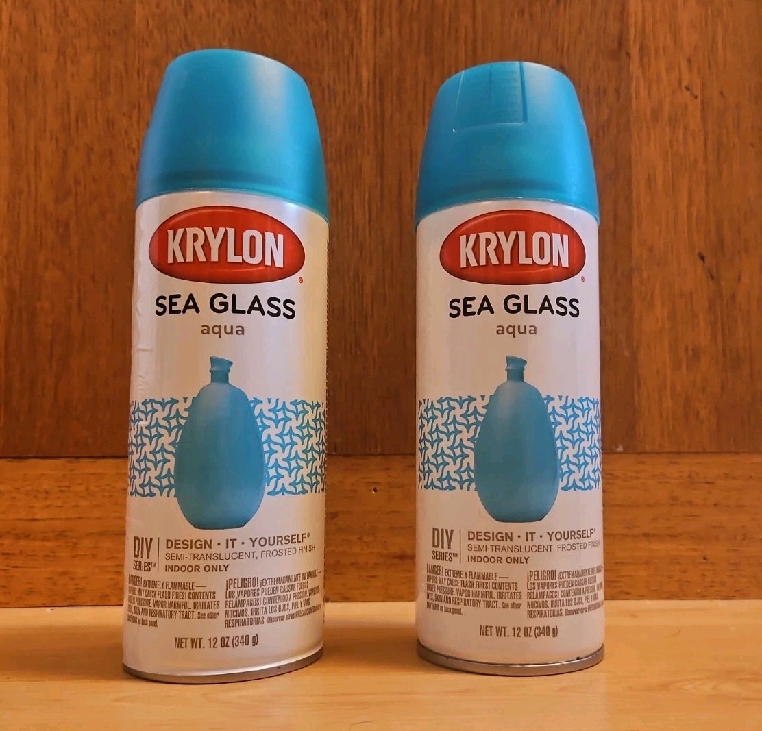 Krylon K09057007 Sea Glass Spray Paint, Aqua, 12 Ounce