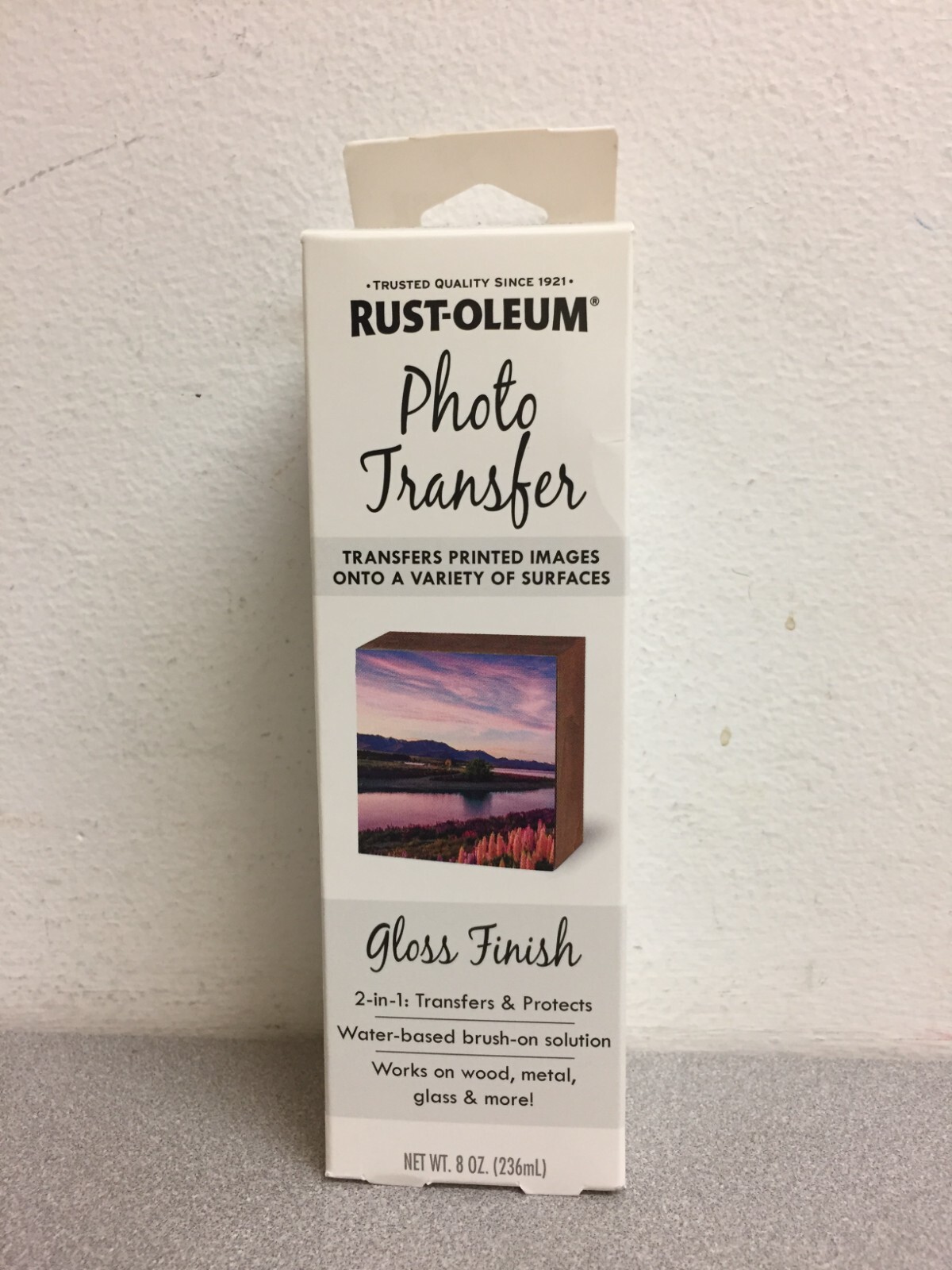 Rust-Oleum 350215 Gloss Clear Photo Transfer Solution Interior 8 oz