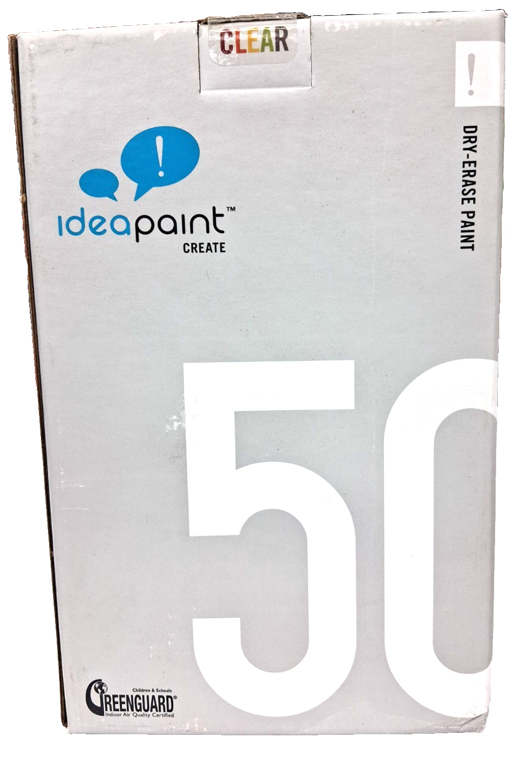IdeaPaint CREATE, 50 Sq Feet Dry-Erase Paint – Clear – Keep Your Existing Color!
