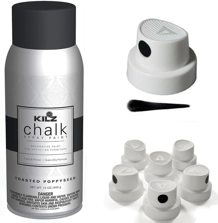 5 Spray Paint Nozzles for KILZ Chalk Spray Paint NO CAN – Kilz Primer Paint