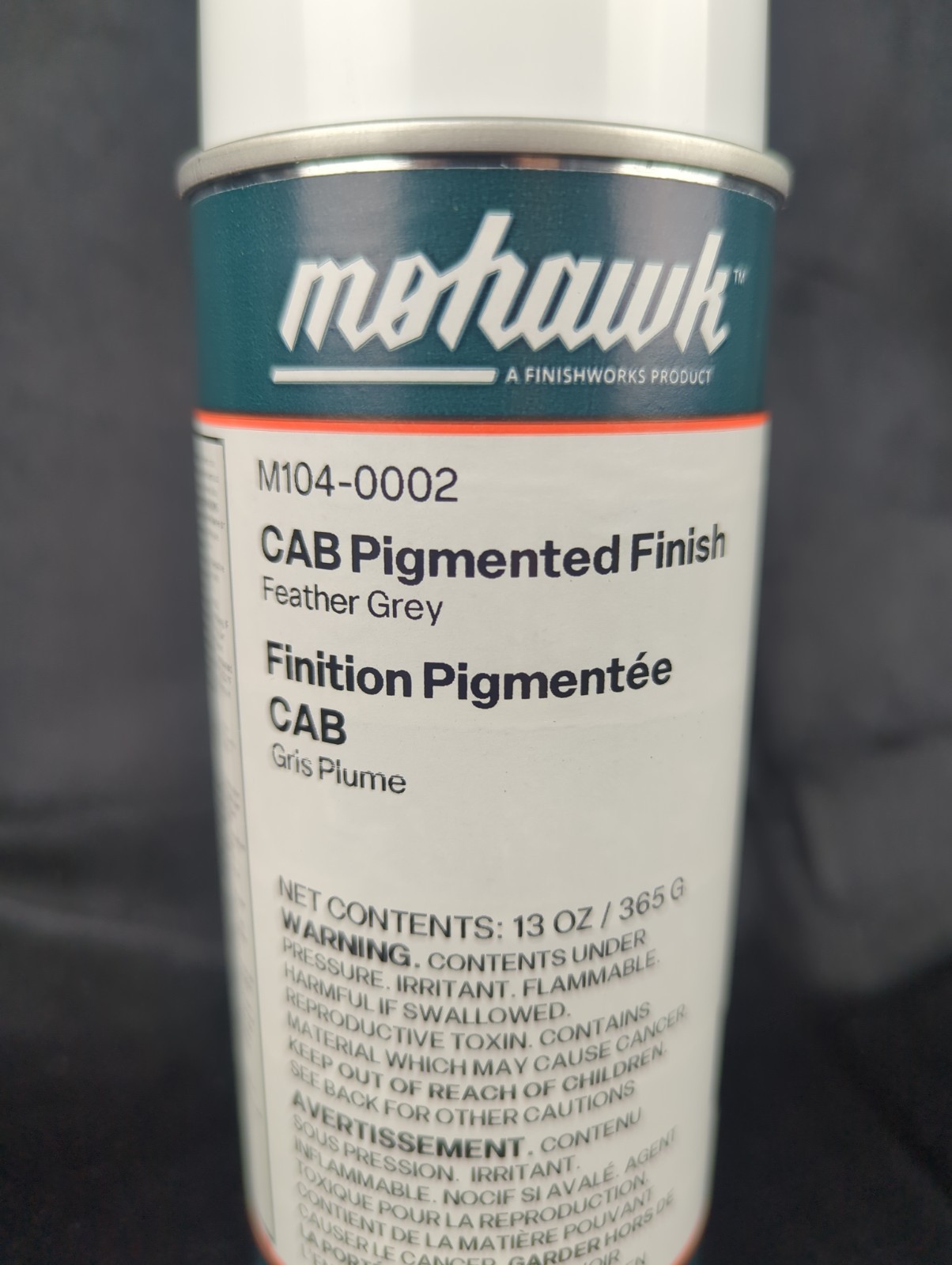 Mohawk M104-0002 Cab Pigmented Finish Feather Grey, 13 ounces