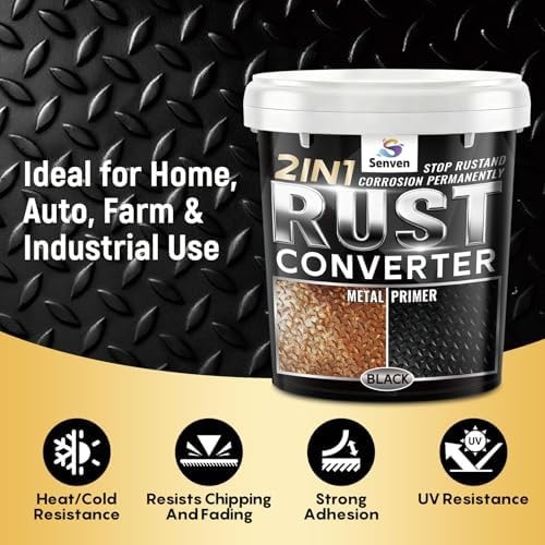 Rust Converter for Metal 2 in 1 Rust Converter Metal Primer 35 oz Black Rust …
