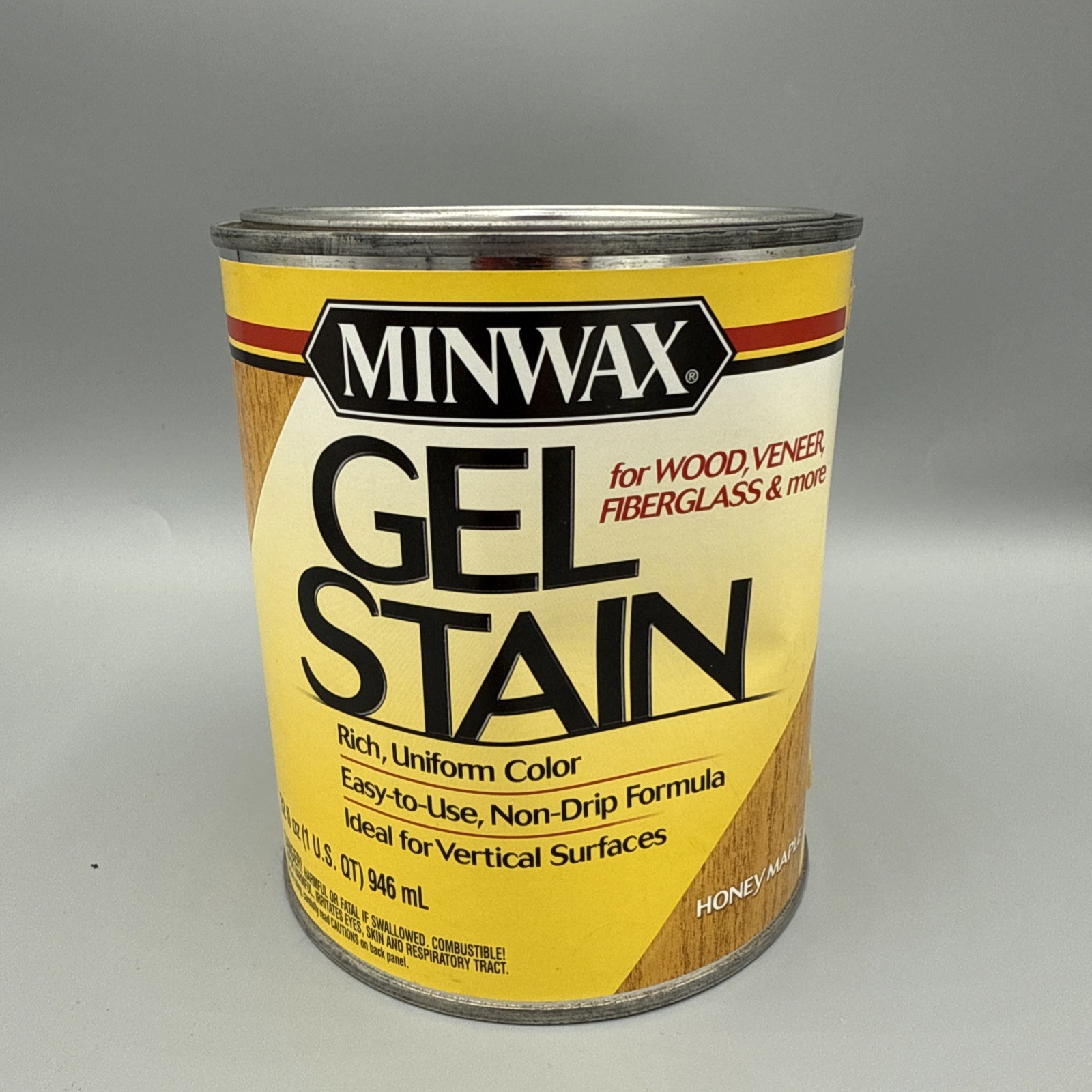 (1) Minwax Wood Gel Stain Honey Maple 1 Quart Non Drip Formula