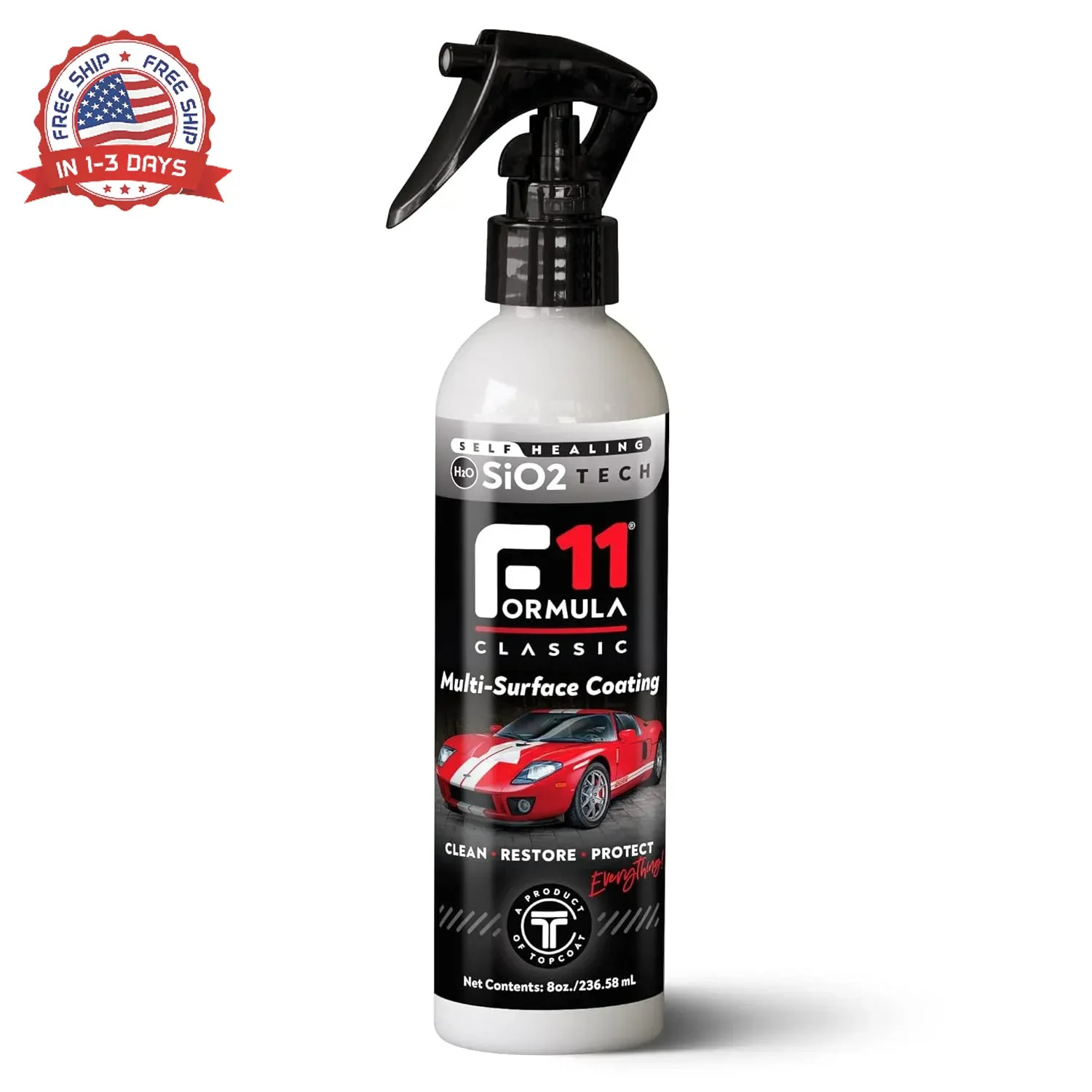 TopCoat F11 Car Polish & Sealer for Cars, Motorcycles, RVs and More – Water-Base