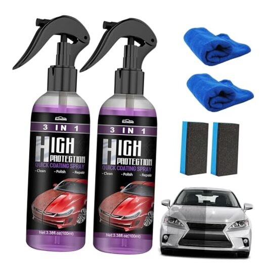 Turbo Shine Nexa,3 in 1 High Protection Quick Coating Spray,2025 Upgrade 3 in
