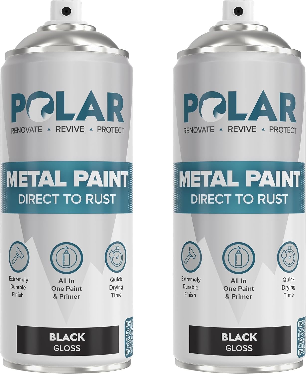 Direct-to-Rust Gloss Black Paint – Two 13.5 Fl Oz Cans for Ultimate Protection