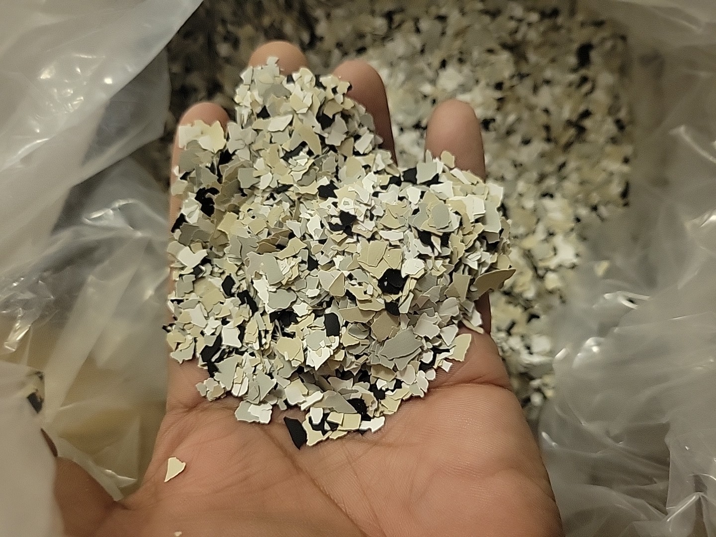 Sherwin Williams Chips Epoxy Floor Flakes Garage Black Gray White Brown 20 #