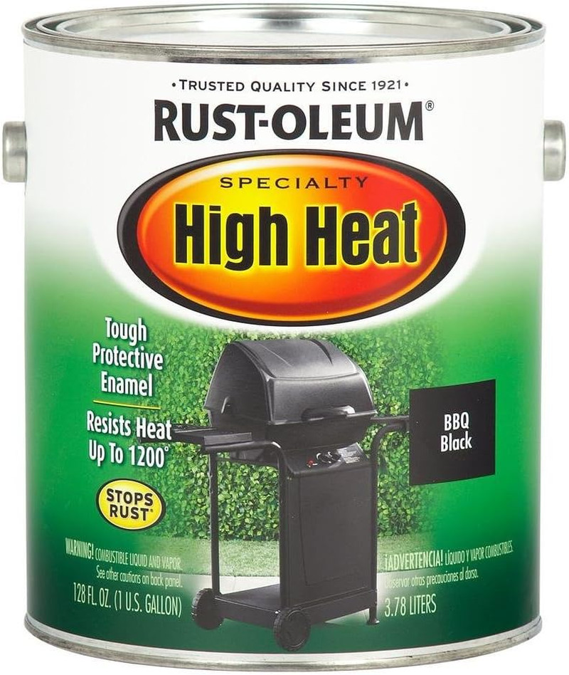 High Heat Enamel BBQ Paint – Barbeque Black 233967 for Durable Finishes