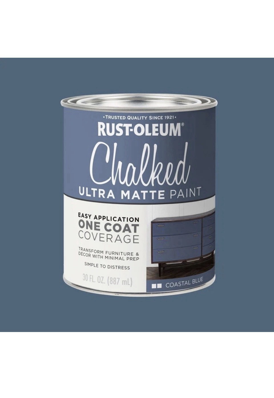Chalked Matte Interior Topcoat Easy Apply Low Odor Durable Finish 1 Quart New