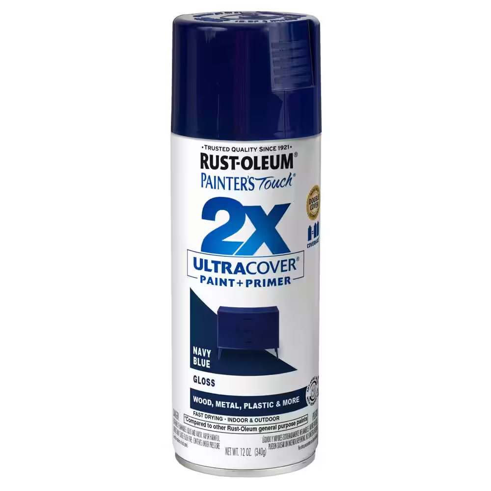 12 Oz. Gloss Navy Blue General Purpose Spray Paint (6-Pack)