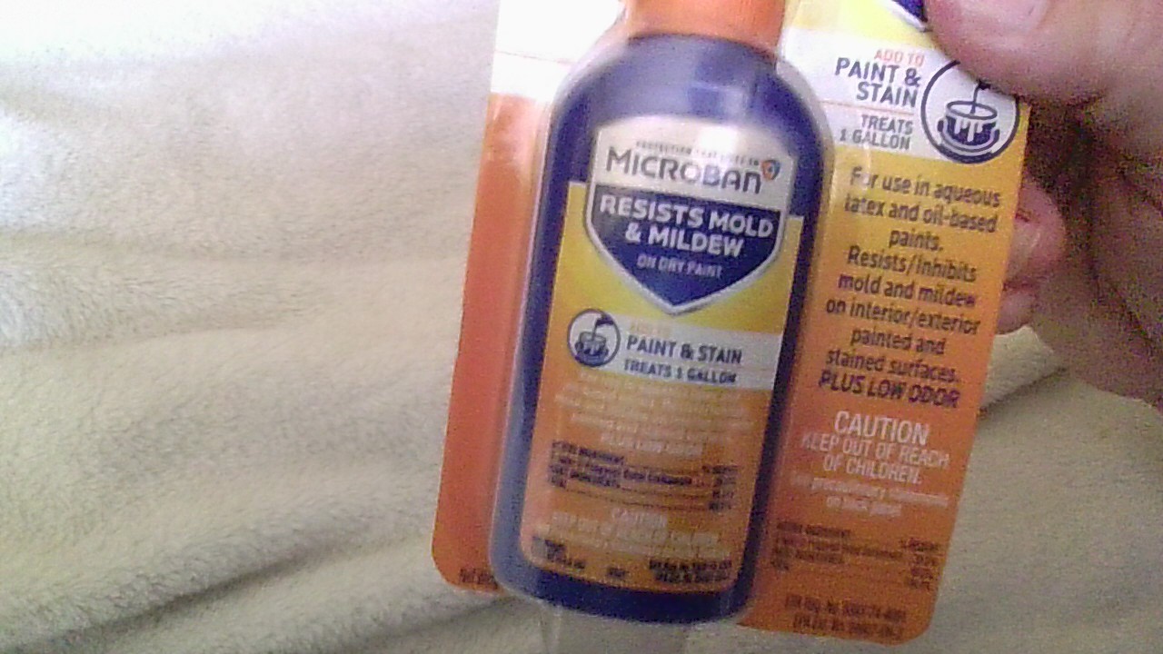 Microban Paint Additive NEW IN SEALED PKG Resists Mold/Mildew when dry 1.5oz