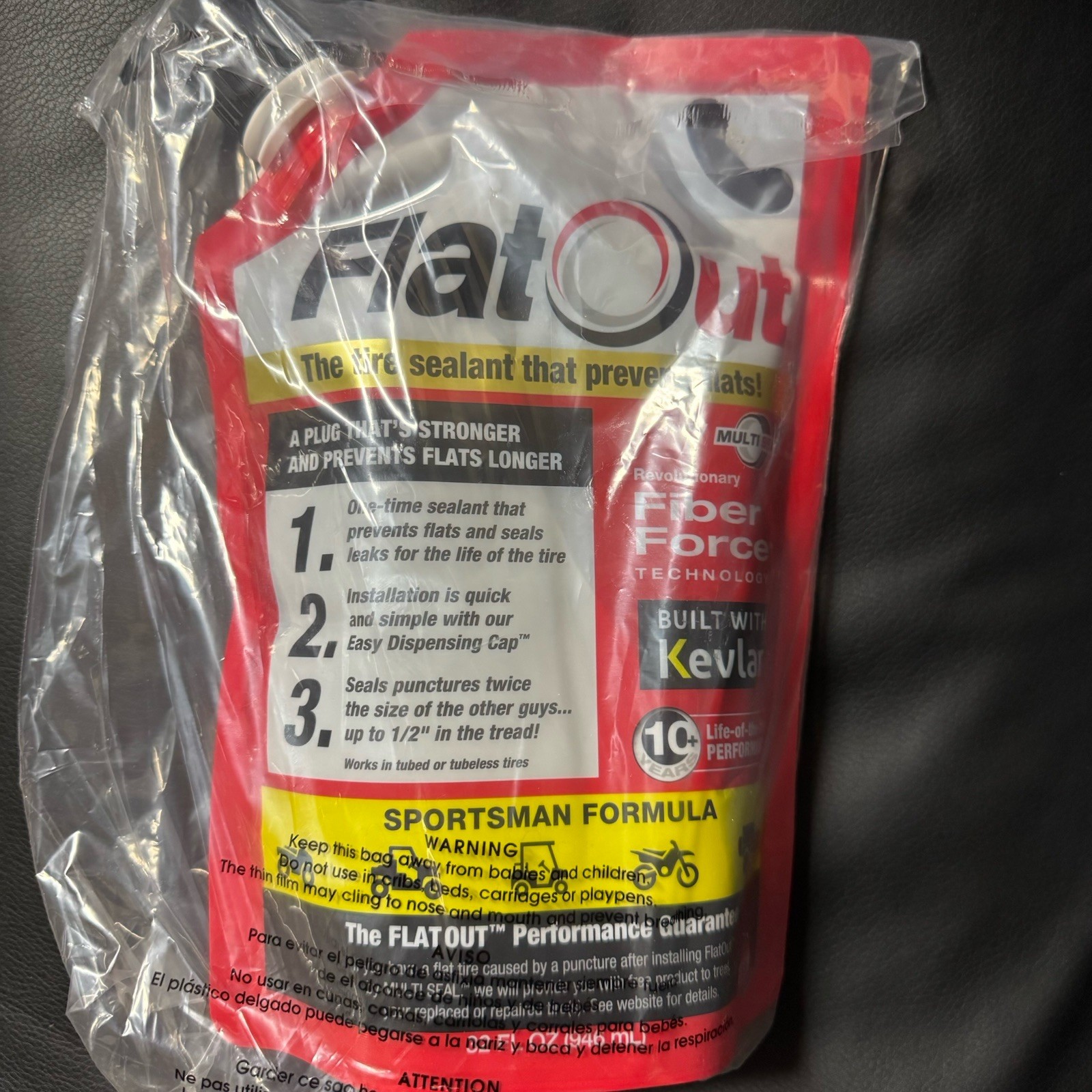 FlatOut Tire Sealant Sportsman Formula 32 oz ATV UTV Golf Cart Prevent Flat NEW