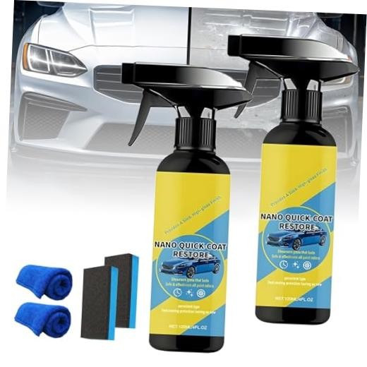2PCS Nano Quick Coat Restore Coating Spray, 2026 Advanced Nano Quick Effect