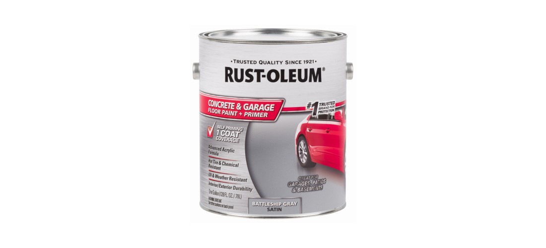 Concrete & Garage Floor Paint & Primer, 1 Gal., Battleship Gray