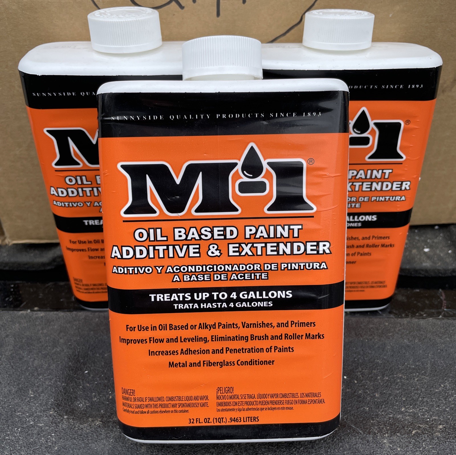 Lot Of 3 M-1 Oil Based Paint Additive & Extender 32 fl oz Each Treats 12 Gallons