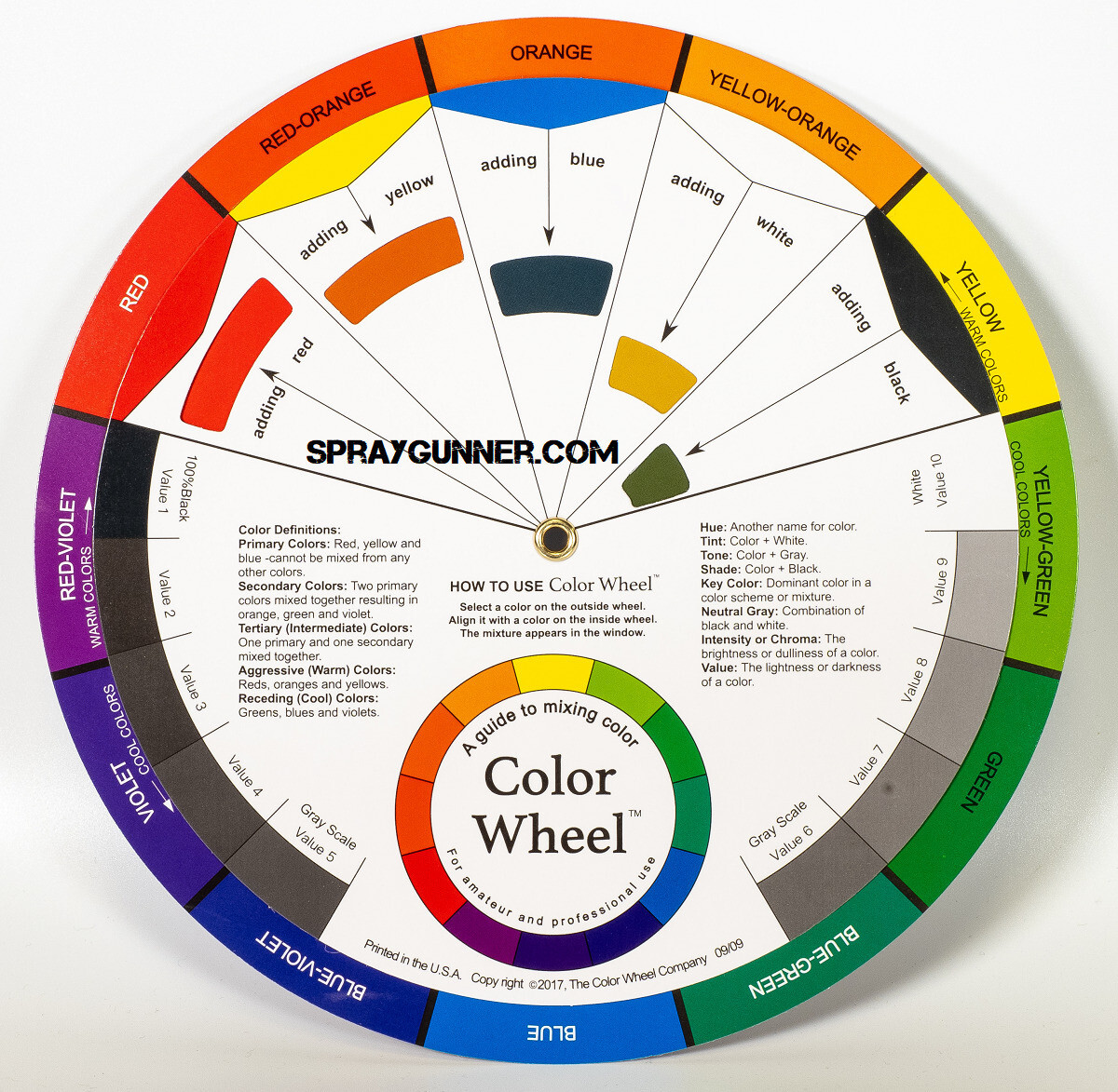 Color Wheel portable interactive tool for painters