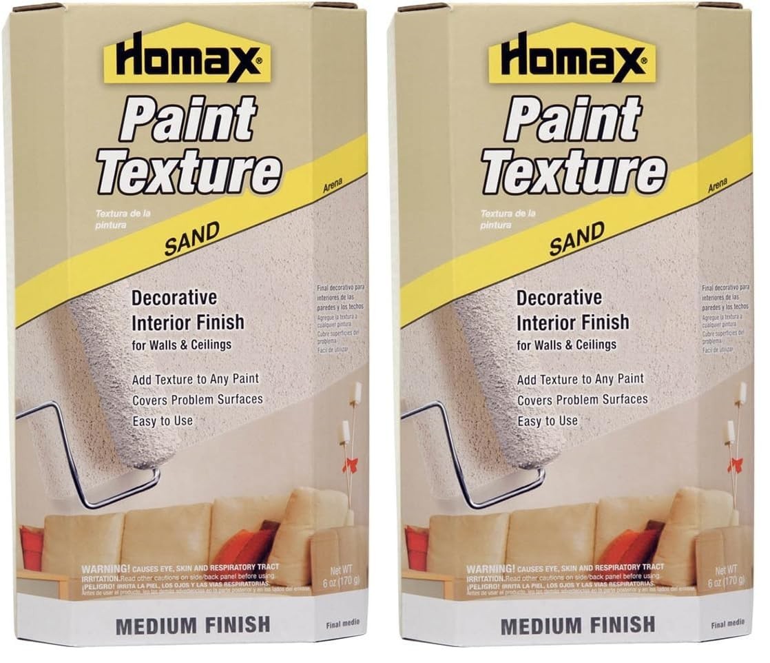 Homax Roll On Paint Additive – Sand Texture, Easy Repair in 6 oz Pack of 2