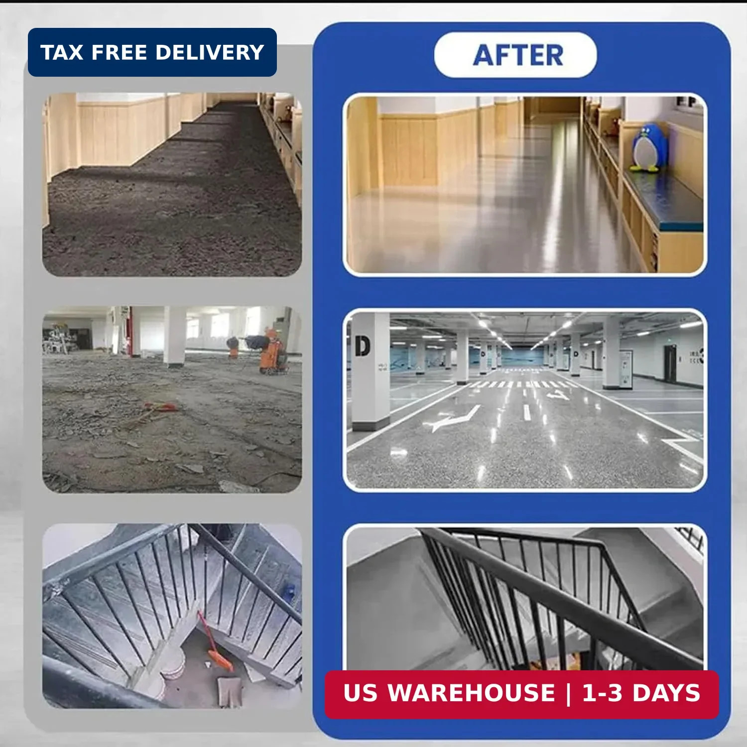 High-Gloss Marble Effect Epoxy Floors Coating, Louis Forest Epoxy Floor Paint, G
