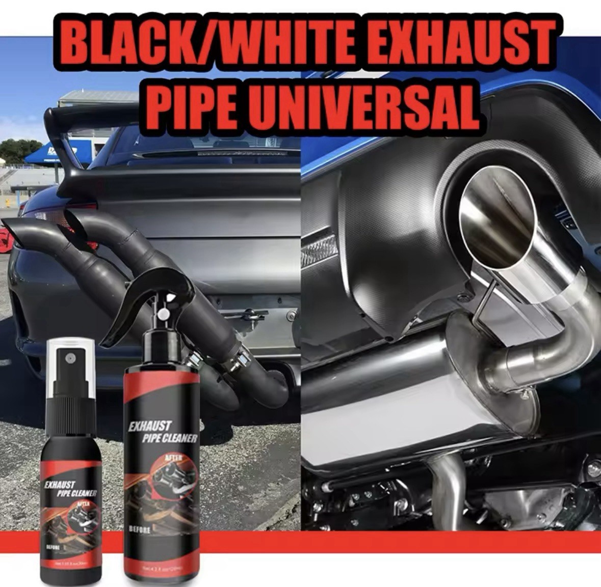 120ml Rust Remover Cleaner Kit for Exhaust Pipes for Motorcycles and Cars