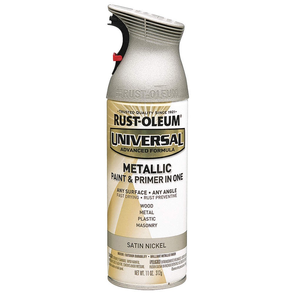 RUST-OLEUM 249130 Spray Paint,Satin Nickle,Gloss,11 oz. 40PM75