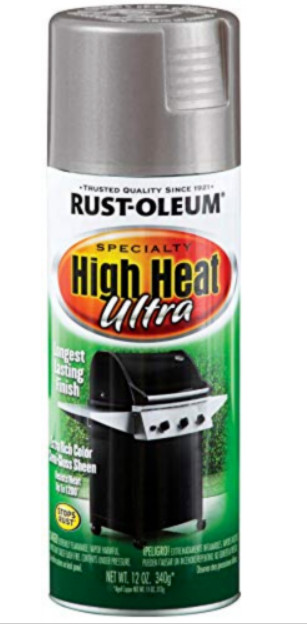 Rust-Oleum 270201 Specialty Silver High Heat 12 Ounce (Pack of 2),