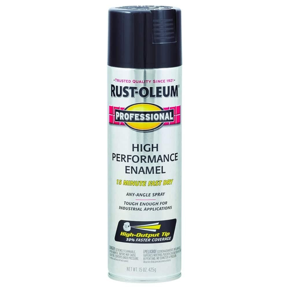 Rust-Oleum 7579838 Professional High 15 Ounce (Pack of 1), Gloss Black