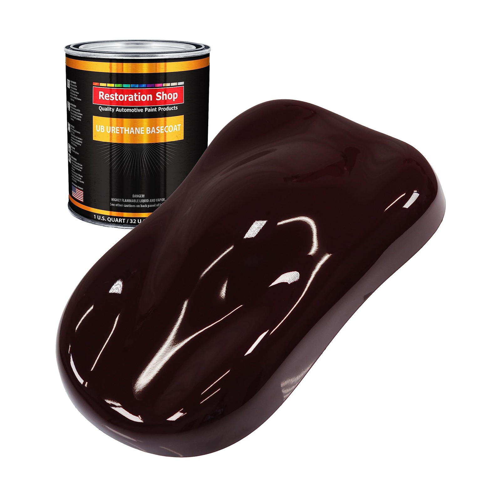 – Royal Maroon Urethane Basecoat Auto Paint – Quart Paint Color Only – Profes…