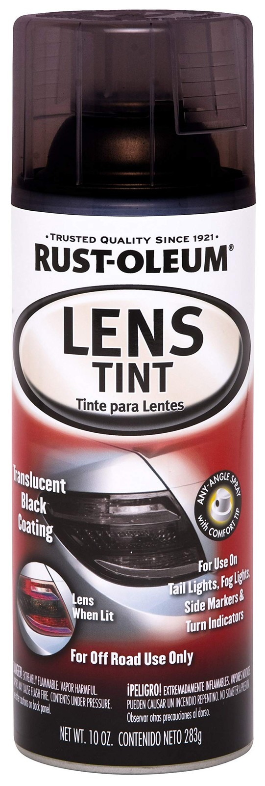 253256 Specialty Lens Tint Spray Paint, 10 Oz Aerosol, 8-10 Sq-Ft/Can, Transl…