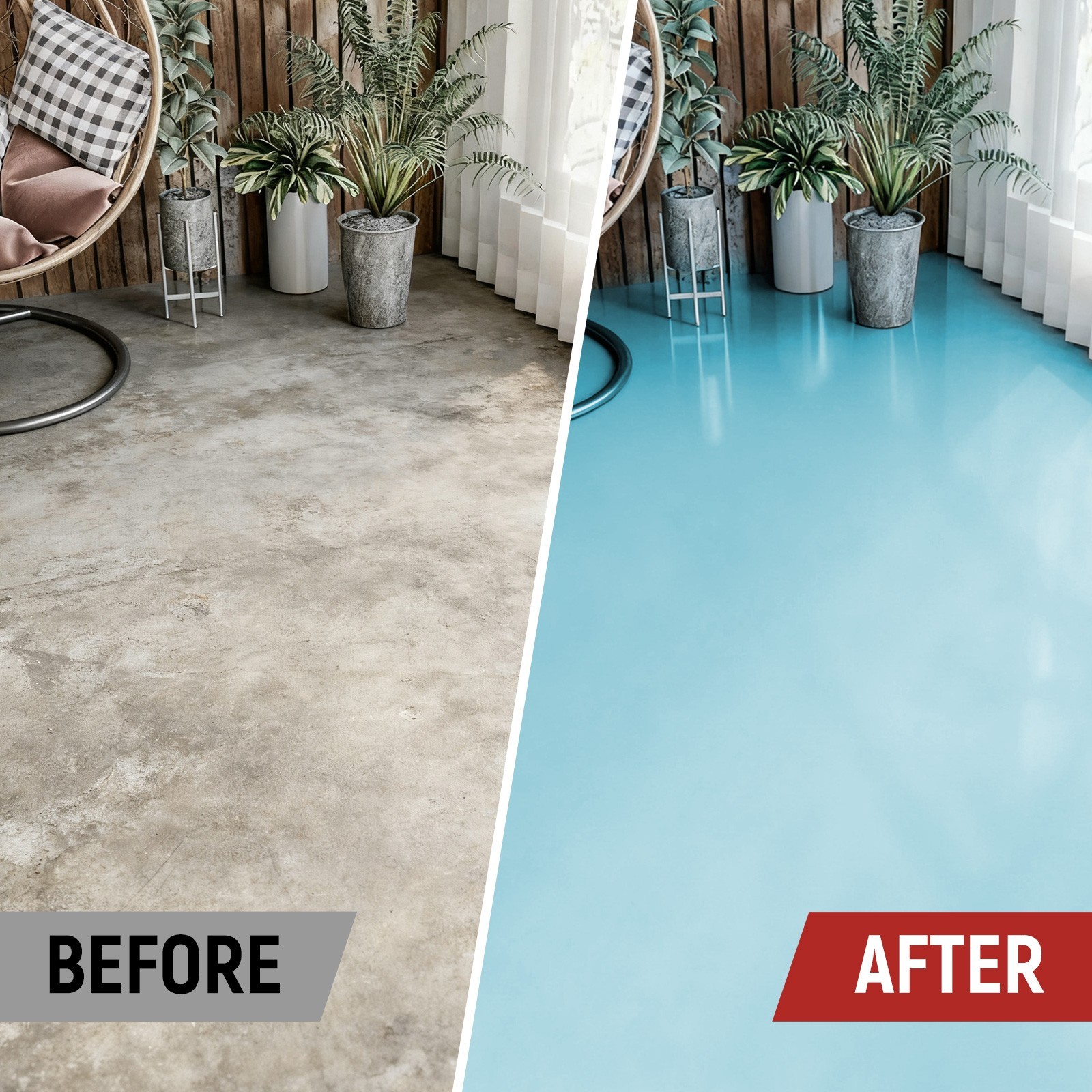1 Gallon Professional Epoxy Floor Paint Kit – Use for Home (Garage/Living Room