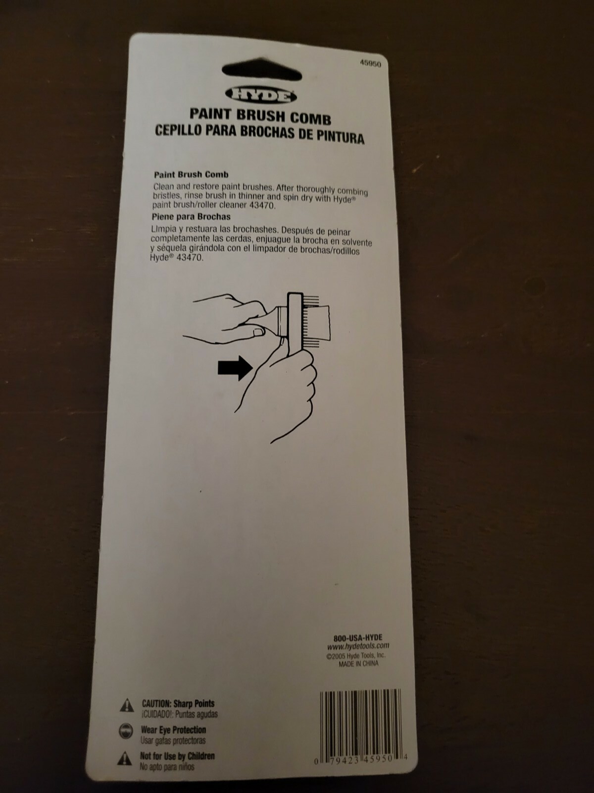 Hyde Series 45950 Paint Brush Combination Stainless Steel Teeth