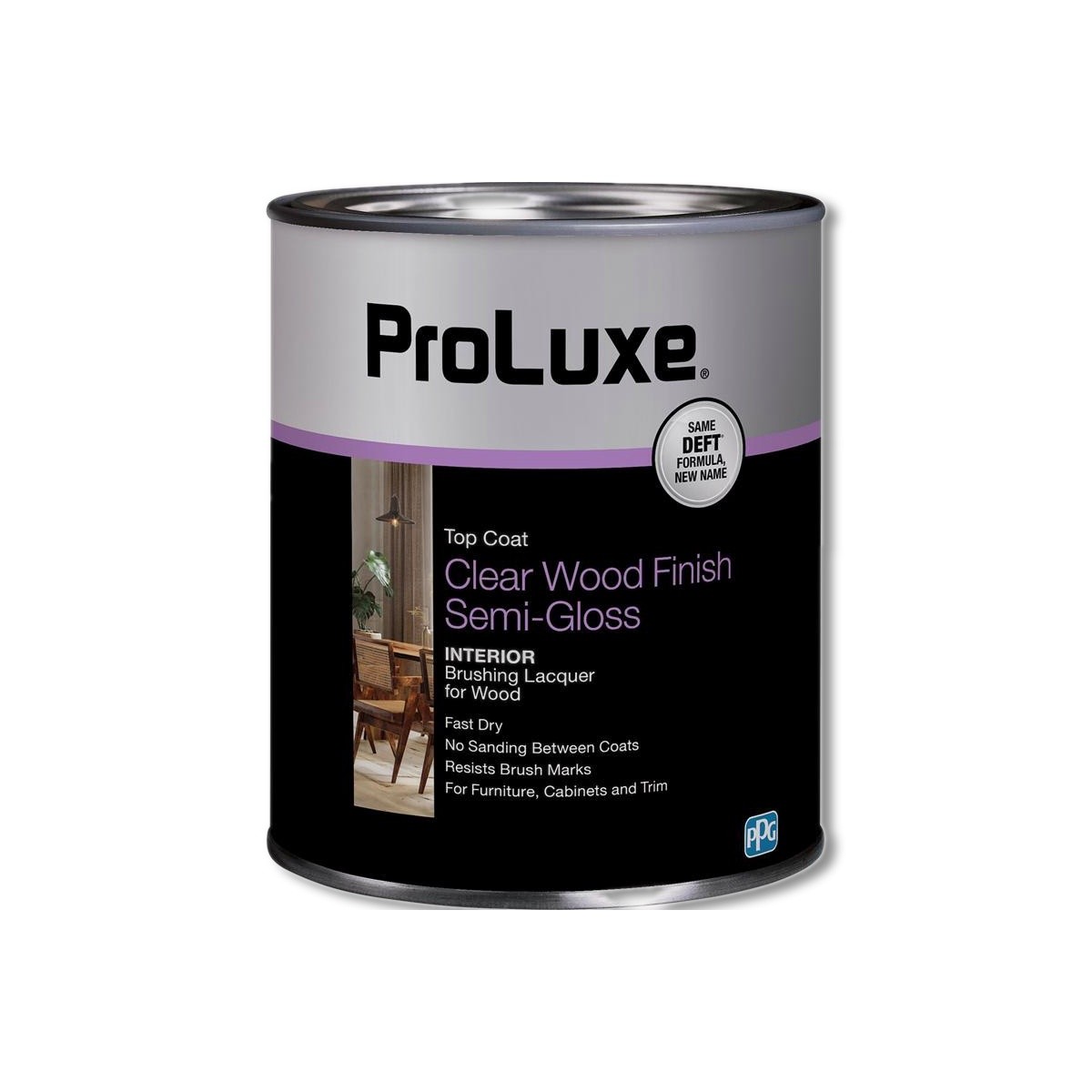 PROLUXE Brushing Lacquer Oil-Based Semi-Gloss Clear 1qt DFT011/04