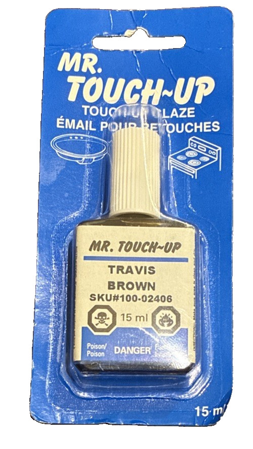 Rare Mr. Touch Up Appliance Touchup Glaze Travis Brown 15 ml Sealed Package