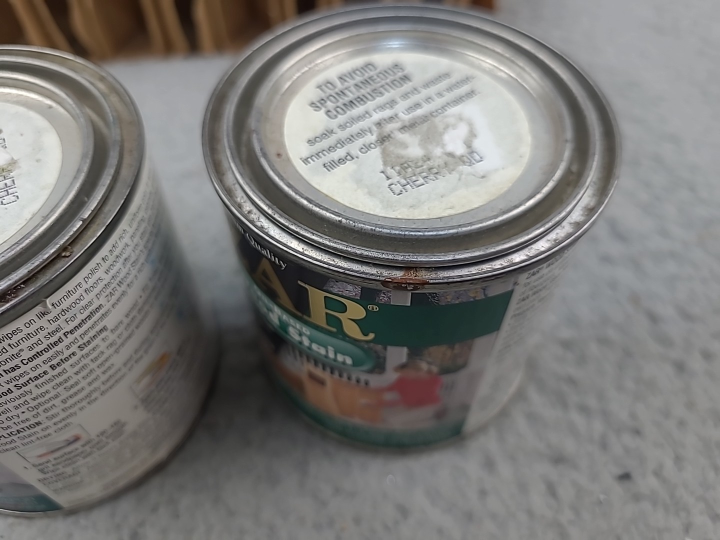 2x ZAR Wood Stain 116 Cherry 1/2 Pint