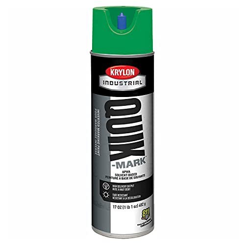 Krylon Industrial Quik-Mark Sb Inverted Marking Paint Apwa Green – Lot of 12