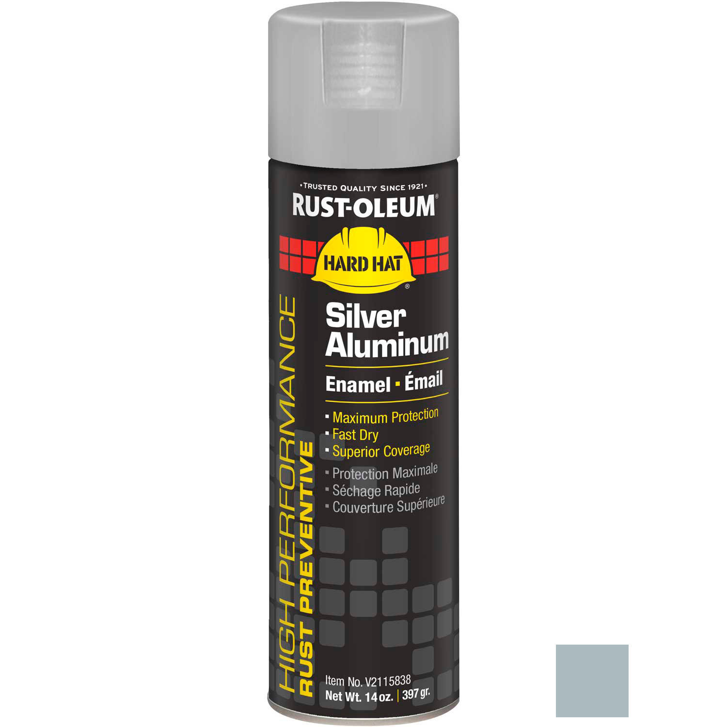 Rust-Oleum High Performance V2100 Rust Preventive Enamel Aerosol Silver Alum 20