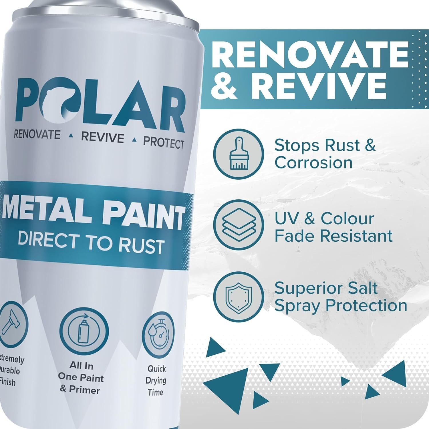 All-Purpose Gloss Black Spray Paint – Protect & Revive with Quick-Dry Formula