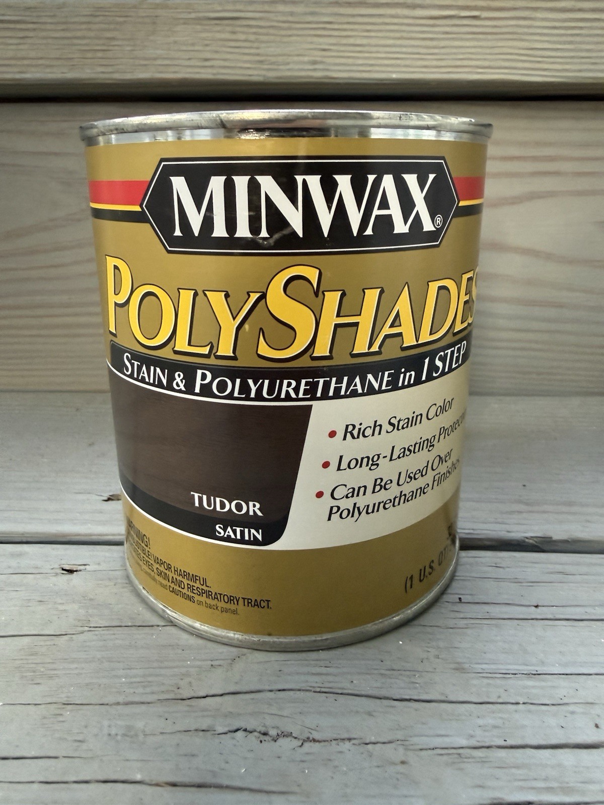 Minwax PolyShades Stain & Polyurethane Tudor Satin 1 Quart