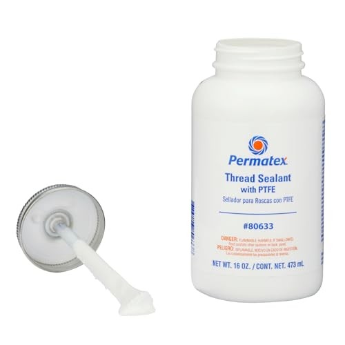 80633 Thread Sealant with PTFE, 16 oz., red 16 Fl. Oz.